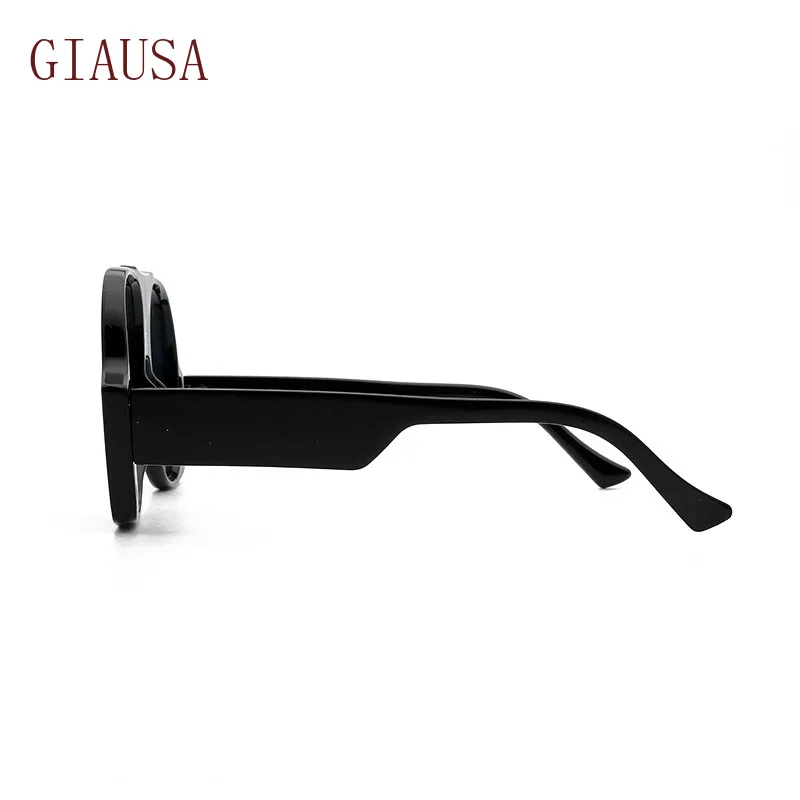 

GIAUSA New European and American modern retro avant garde men's and women's fashion large frame sunglasses glasses