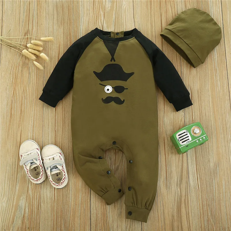 Комбинезон для мальчиков из 100% хлопка с длинным рукавом A377 |