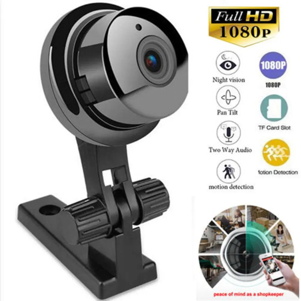 

V380 Беспроводная мини Wi-Fi IP-камера 1080P умная домашняя камера безопасности Сетевая Беспроводная смарт-камера ночного видения