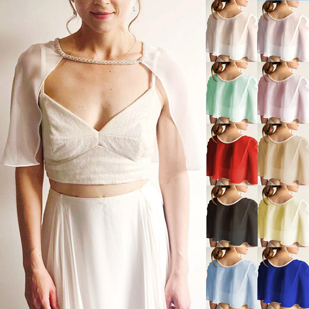 Для женщин элегантное жемчужное ожерелье из бисера с О-образным вырезом