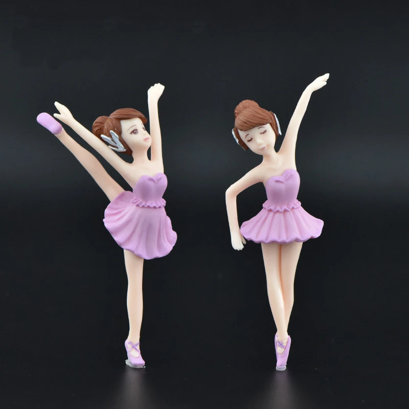 

Cute Ballet Girl Fairy Garden Miniatures DIY Ornament Decoration Craft Ornaments Home Decoration Gifts Desk Car Cake Decor
