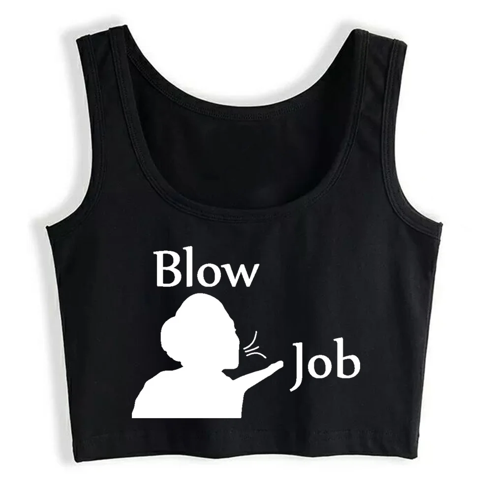 

Crop Top Women Blowjob Grunge Aesthetic Gothic Y2k Tank Top Female Clothes