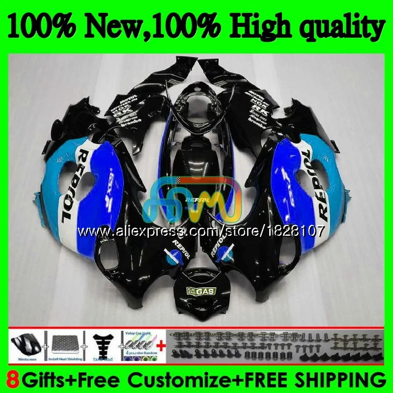 

Body For SUZUKI KATANA GSXF 600 750 1998 1999 2000 2001 2002 33BS.82 Repsol blue GSX750F GSXF750 GSXF600 98 99 00 01 02 Fairing