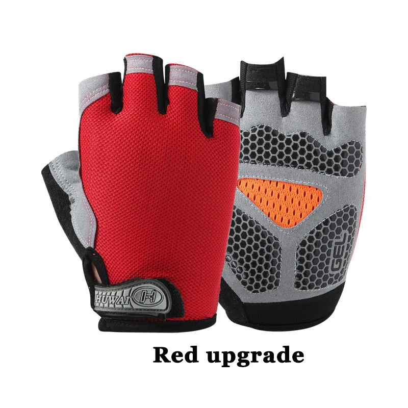 Fishing Gloves Outdoor Sports Sun Protection Half Finger Gloves Fitness Non-Slip Breathable Riding Fishing Gloves Tackle Pesca - Color: Beige