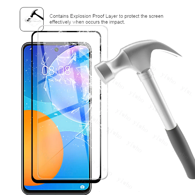 Закаленное стекло для Huawei P Smart 2021 защита экрана камеры P40 Lite 5G P40lite E P30 Y5P Y6P Y7P Y8P |