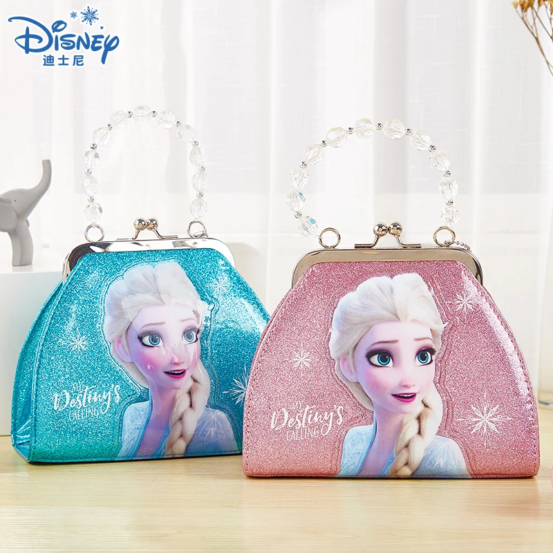 

Disney Frozen 2 Elsa Girls Cartoon Pu Handbag Coin Purse Children Messenger Bag Princess Shoulder Bag Kids Fashion Shopping Bags