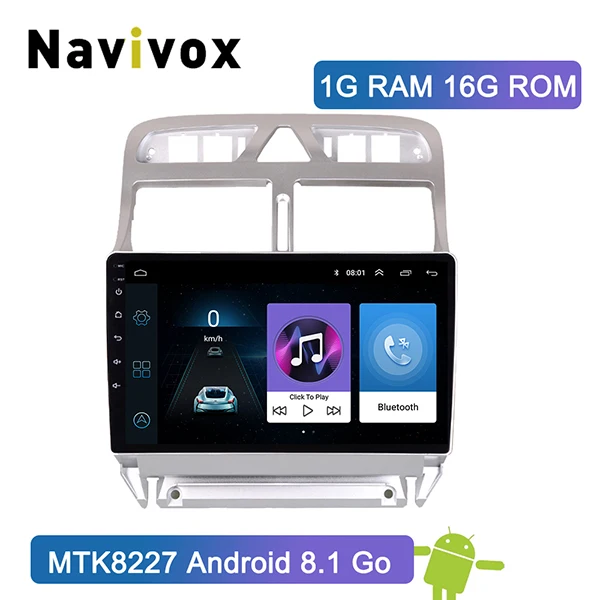 1G RAM 16G ROM Navivox Android 9,0 " стерео Мультимедиа плеер для peugeot 307 2007 2008 2009 2010 2012 2013 авто радио gps навигации - Цвет: 1G RAM 16G ROM