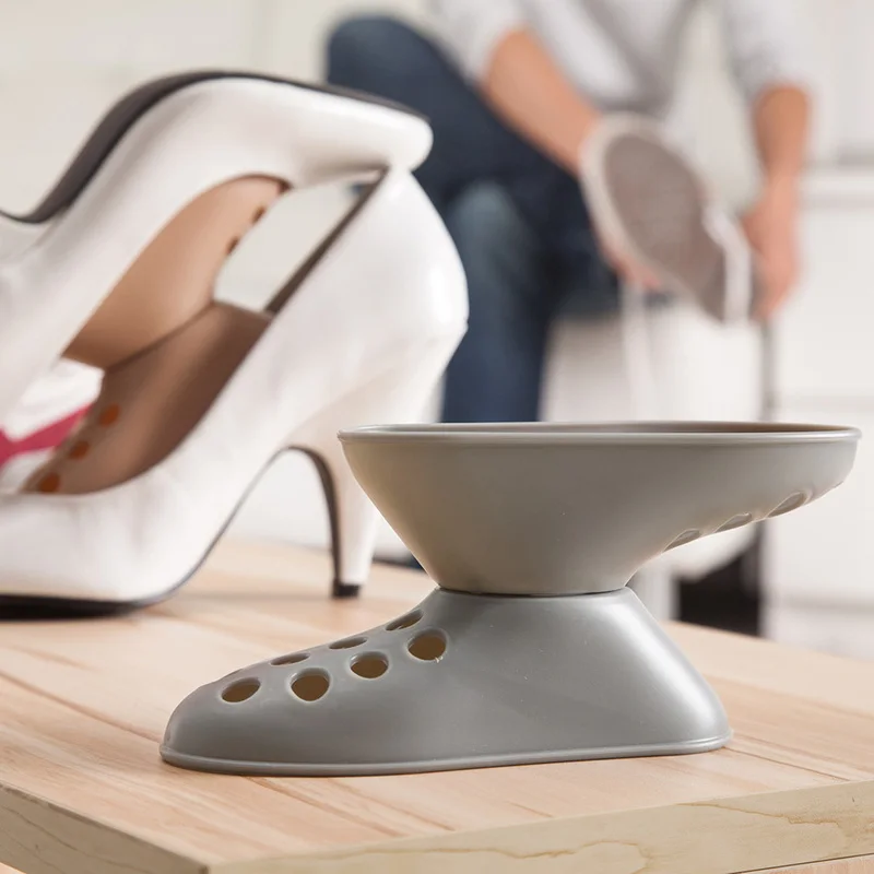 Вешалка для обуви отделки шкафа стеллаж хранения двухуровневый Штабелируемый 3D