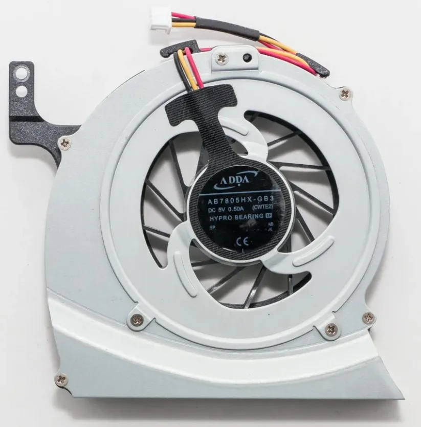 Вентилятор (кулер) для Toshiba Satellite L700, L745, L740, L745D, p/n: AB7705HX-HB3, DFS491105MH0T F96B, DFS491105MH0T FAFR (3-p