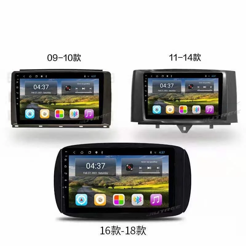 구매 2 Din 9 인치 안 드 로이드 10.0 자동차 라디오 벤츠 스마트 2009-2018 자동차 GPS 네비게이션 무선 Carplay 멀티미디어 라디오 플레이어