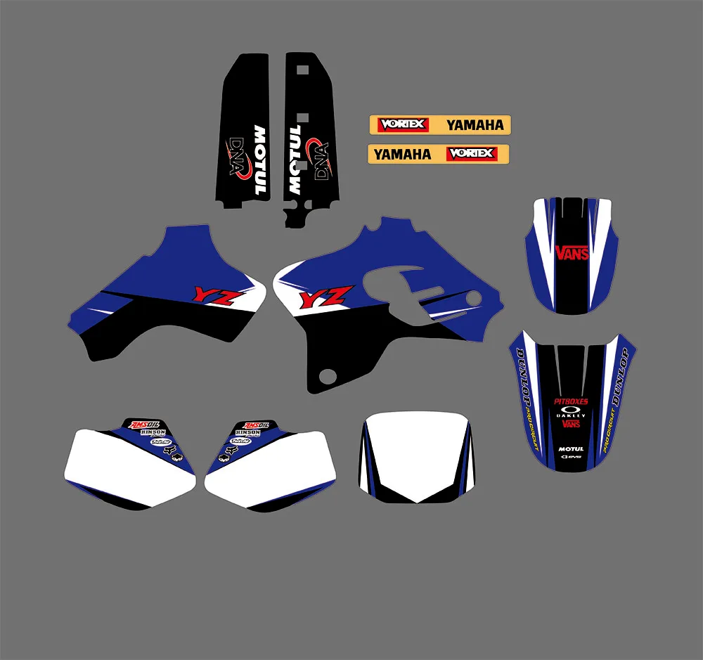 

Наборы наклеек с графикой и фоном для Yamaha PW80 PW 80, все годы, питбайк