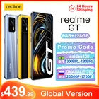 Оригинальный смартфон Realme GT, 8 ГБ, 128 ГБ, фотосессия, NFC, Snapdragon 888, 65 Вт, зарядка Super Дротика, 120 Гц, 6,43 дюйма AMOLED