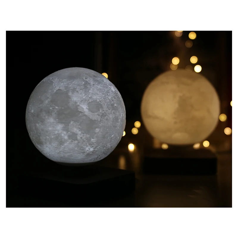 

Moon Lamp Creative 3D Magnetic Levitation LED Night Light Rotating Moon Floating Lamp Home Decoration Holiday DIY Fashion Gift