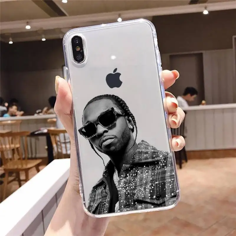 

POP SMOKE Rapper America Phone Case Transparent soft For iphone 5 5s 5c se 6 6s 7 8 11 12 plus mini x xs xr pro max
