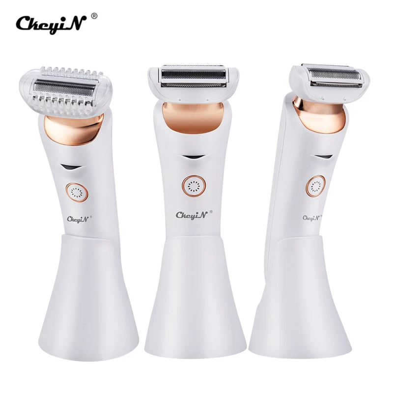 

3 In 1 Groomer Portable Hair Removal Kit for All Body Use Painless Razor Shaver USB Rechargeable Washable Electric Trimmer