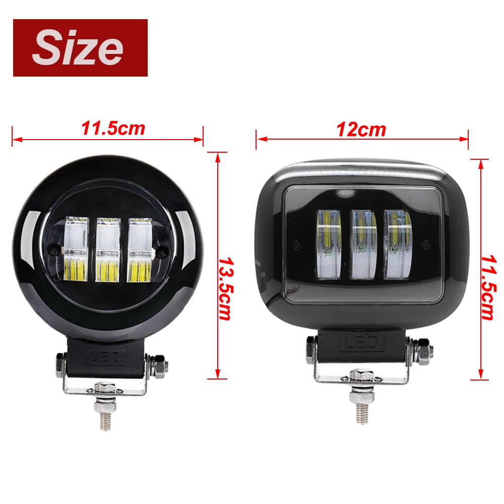 6D линза 12 В светодиодный светильник свет бар рабочий лампа для автомобиля 4WD ATV SUV