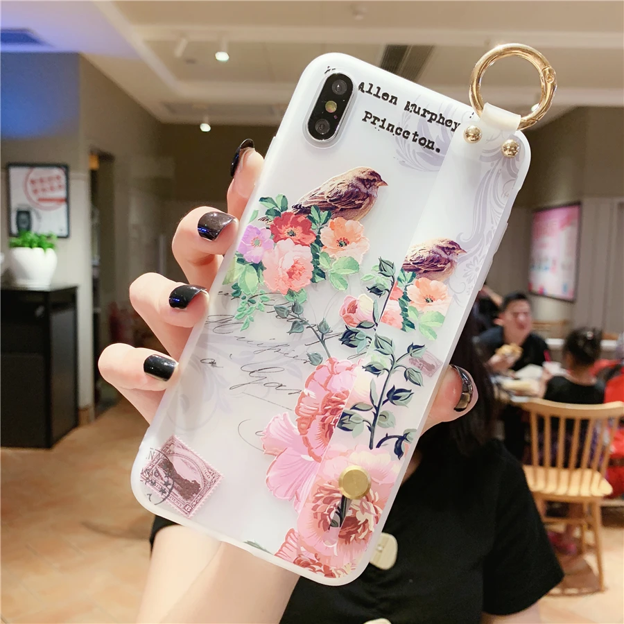 12 мини-чехол на запястье для Iphone 11 Pro XS Max X XR 8 7 6S Plus SE 2020 прозрачный мягкий чехол из