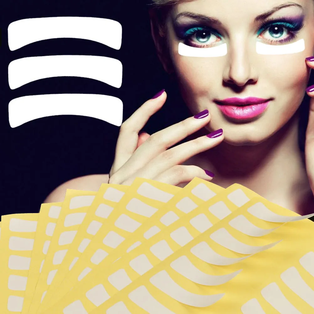 

200 Pairs Eyeshadow Shields Eyelashes Pads for Eyelash Extensions Disposable Eyeshadow Shield Eyeliner Stencil for women Make-up