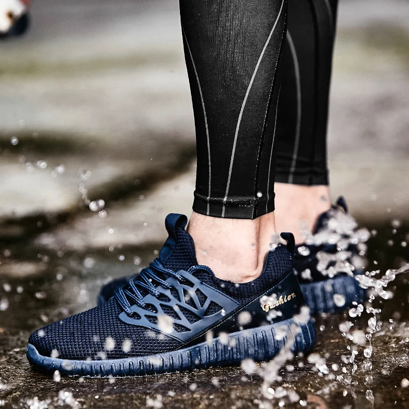 HUMTTO мужские кроссовки из лайкры и ткани для бега удобные прогулочные беговые