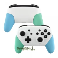 extremerate soft touch white faceplate backplate mint green heaven blue handles grip housing for ns switch pro controller
