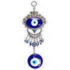 Турецкий амулет с синими глазами, настенный подвесной кулон на удачу, ветряные колокольчики, подвесные садовые украшения для дома, подвесное украшение, новинка