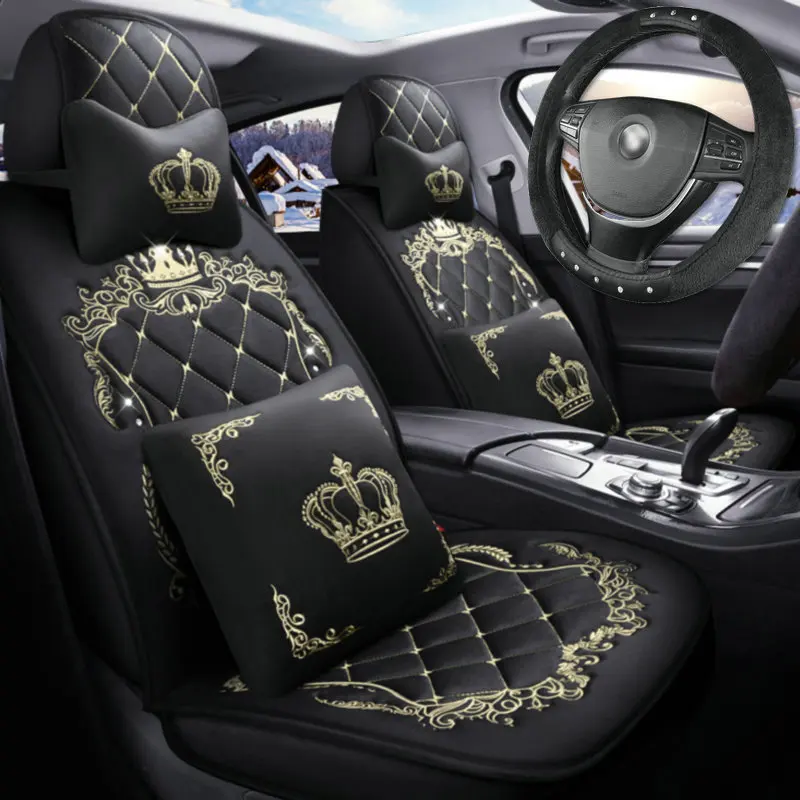 Полное покрытие прошитой подошве Теплые зимние плюшевые Тапочки автомобильное