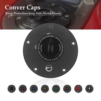 motorcycle quick release tank carbon fiber fuel gas caps keyless cover for honda vtr 1000 sp 2 2000 2019 vfr1200f 2008 2019