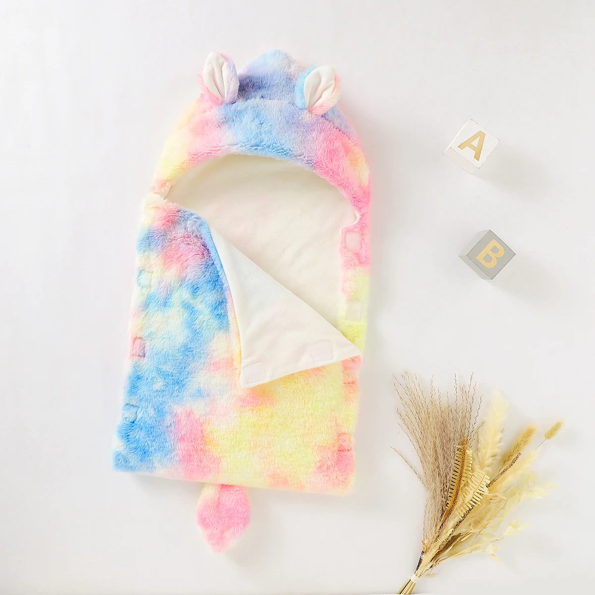 

Baby Sleeping Bags Newborn Bebes Autumn Winter Warm Fleece Swaddle Wrap Envelopes 0-3m Cute Cartoon Fox Infant Bebes Accessories