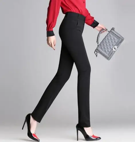 Офисные белые кружевные сексуальные узкие брюки-карандаш размера плюс из хлопка