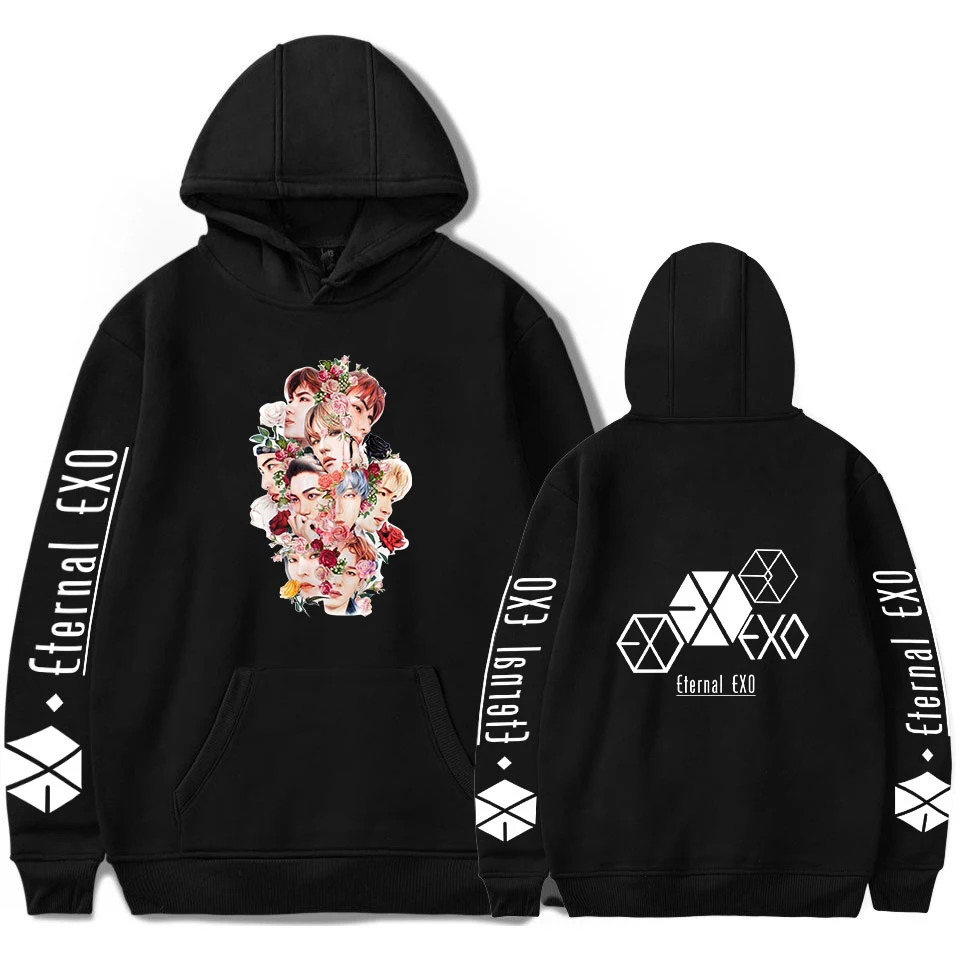 Новое поступление толстовки EXO с планетами #5 Мужской Повседневный пуловер