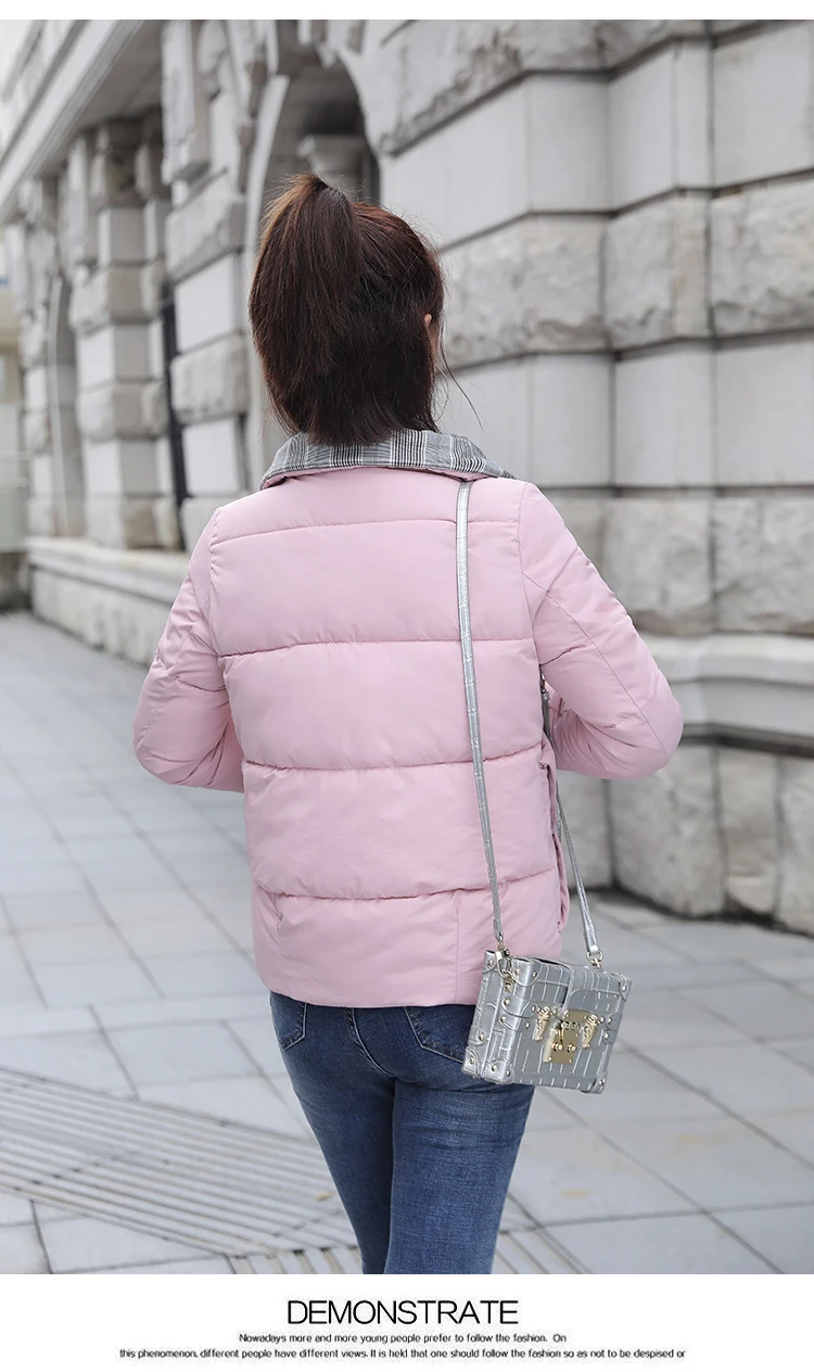 Tcyeek Winter Jacket Women Parkas Mujer Women's Down Cotton Jackets Feminine Hiver Warm Coat Fit Office Ladies Clothes 1986