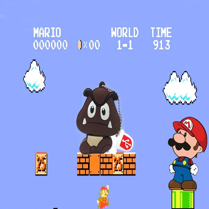 

Super Mario mushroom cute usb flash drive gift 8g game lovers gadget custom cartoon funny creative usb flash drive usb3.0 stick