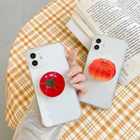 cute simple fruit tomatoes pumpkin stents design phone cover for iphone 11 12 mini pro max 7 8p se xs xr clear phone soft cases