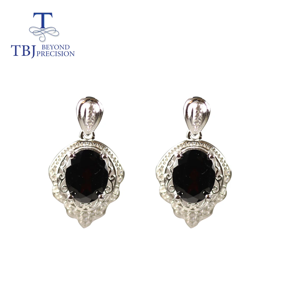 Женские серьги с овальной подвеской TBJ ювелирные украшения из серебра 925 пробы