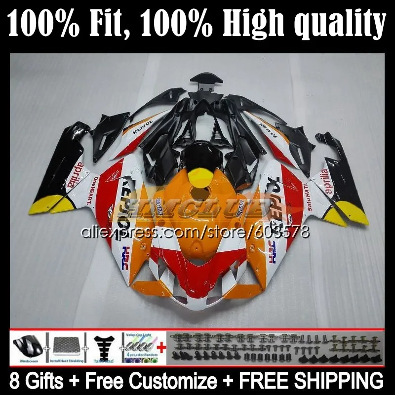

Injection For Aprilia RS-125 RS 125 RS4 54CL.145 RSV125 2006 2007 2008 2009 2010 2011 RS125 06 07 08 09 11 Fairings hot orange