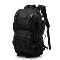 bowtac 45l military tactical backpack camping hiking bag travel sports climbing army bags molle hunting outdoor bag unisex