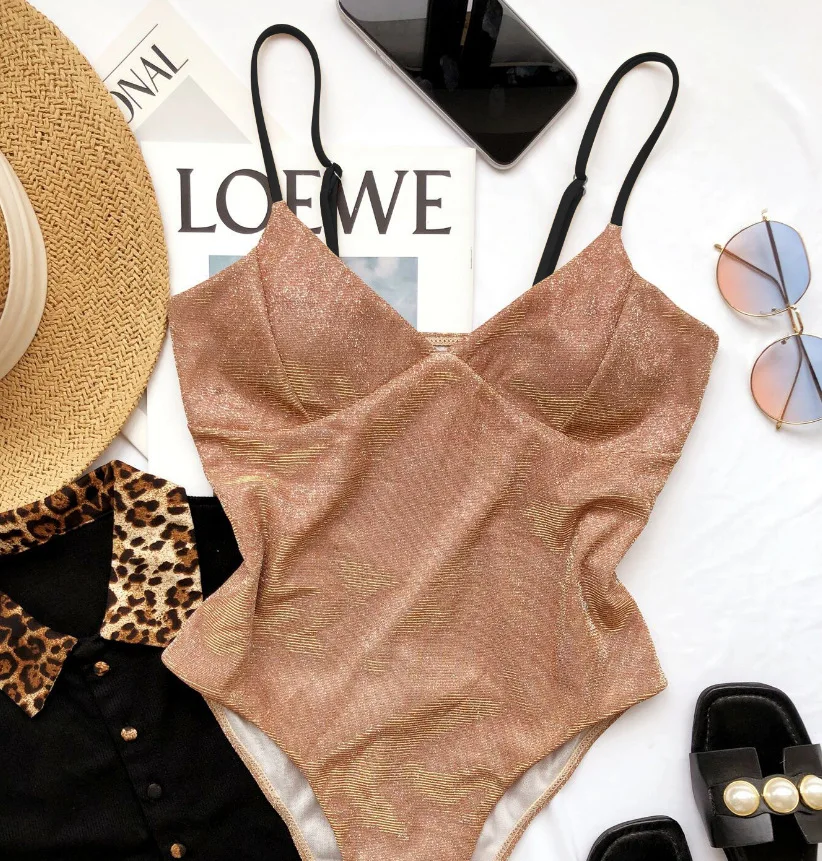 

2021new Sexy Women's Flash Bikini One-Piece New Swimsuit