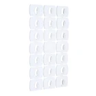 Держатель самоклеящийся для проводов и гирлянд TUNDRA, многоразовые, 20 шт.