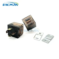 universal 2pcs 4 pin 12v 80a motorcycle special relay with indicator waterproof led relay