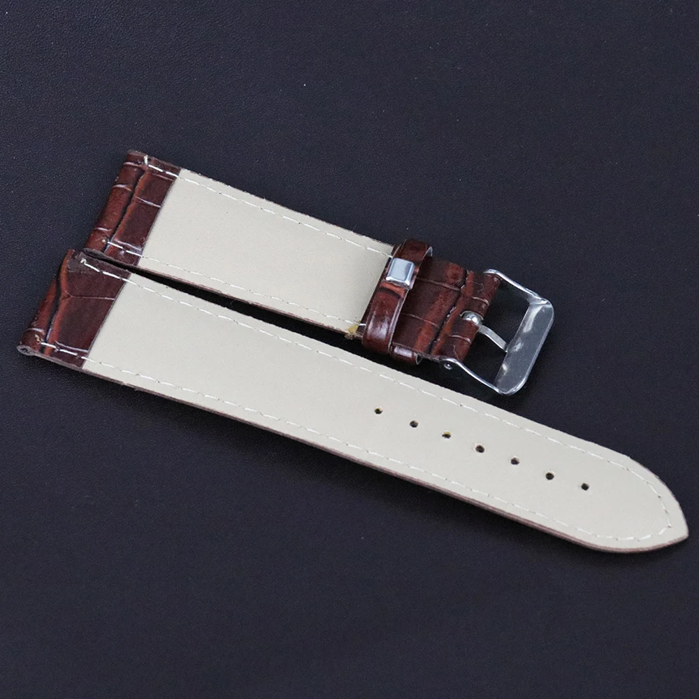 Ремешок для часов из искусственной кожи 22 мм горячая Распродажа черный и