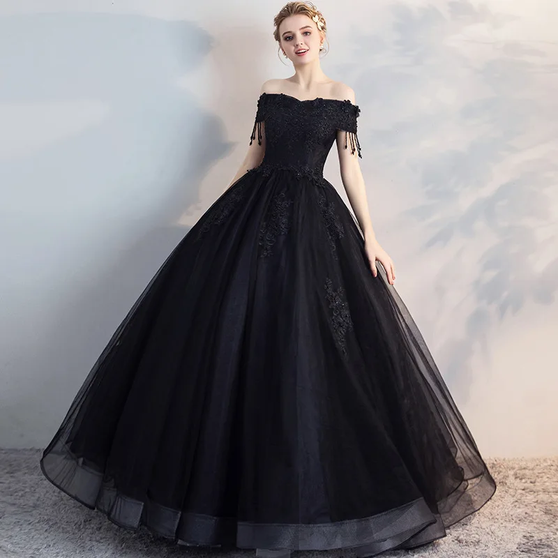 Черное бальное платье с открытыми плечами Quincean era платья для женщин 2020 Sweet 16 Quincea |