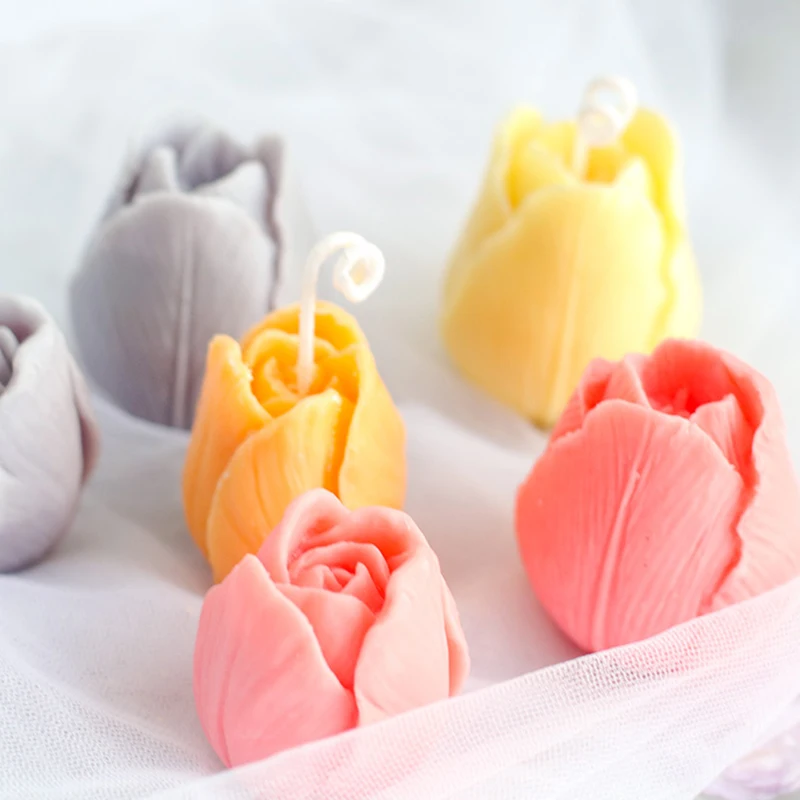 

New Rose Silicon 3D Soap Mold Cake Decoration Manual Resin Clay Candle Mould