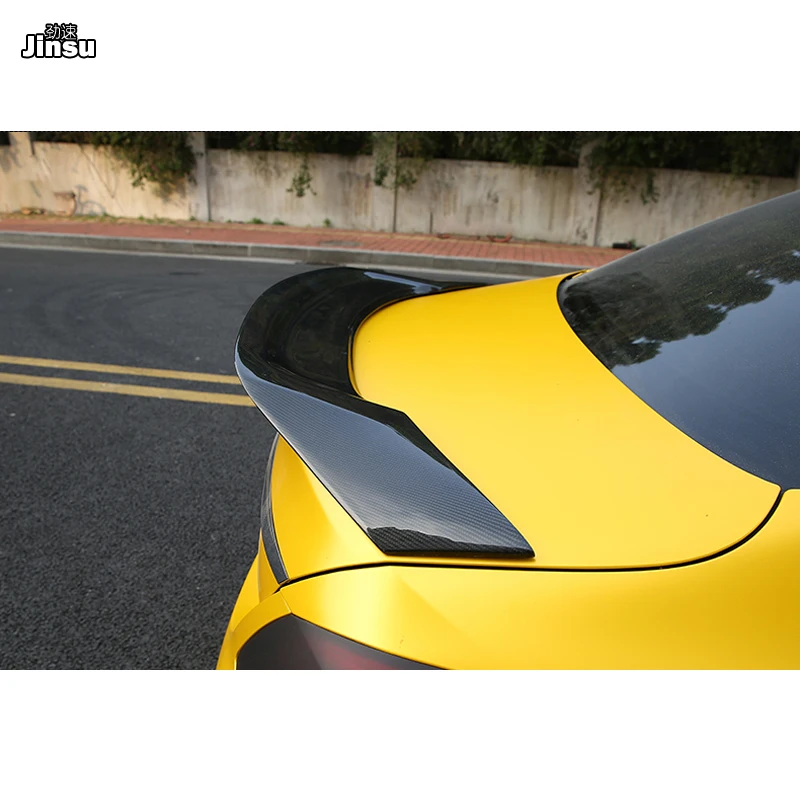 Стиль Renntech настоящий спойлер заднего багажника из углеродного волокна для benz c