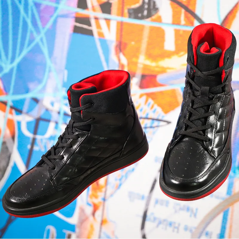 Soulsfen Unisex Basketball Shoes Men High-top Sports Shoes Athletic Mens Shoes Women Comfortable Breathable Sneakers Big Size