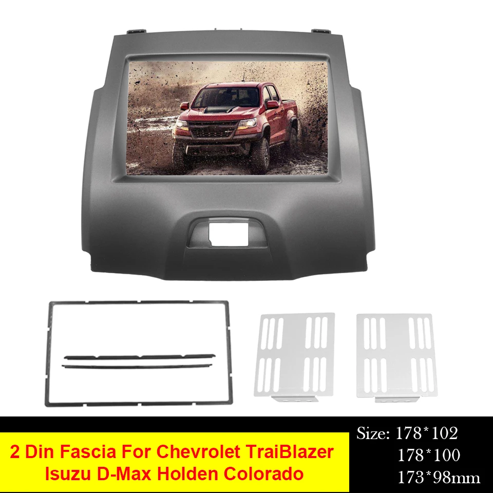 2Din Автомобильная радиоустановка Fascia Для Chevrolet Колорадо 2012 DVD стерео рама панель