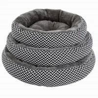 soft flannelette thickening and warm round pet nest mat for smallmedium and large dogs cats cushion pad pet sleeping supplies