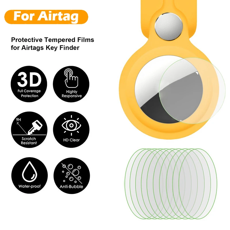 

5/10 шт. HD мягкая защитная пленка на переднюю панель для AirTags трекер Экран протектор Аксессуары для смарт-браслета не стекло для воздуха теги