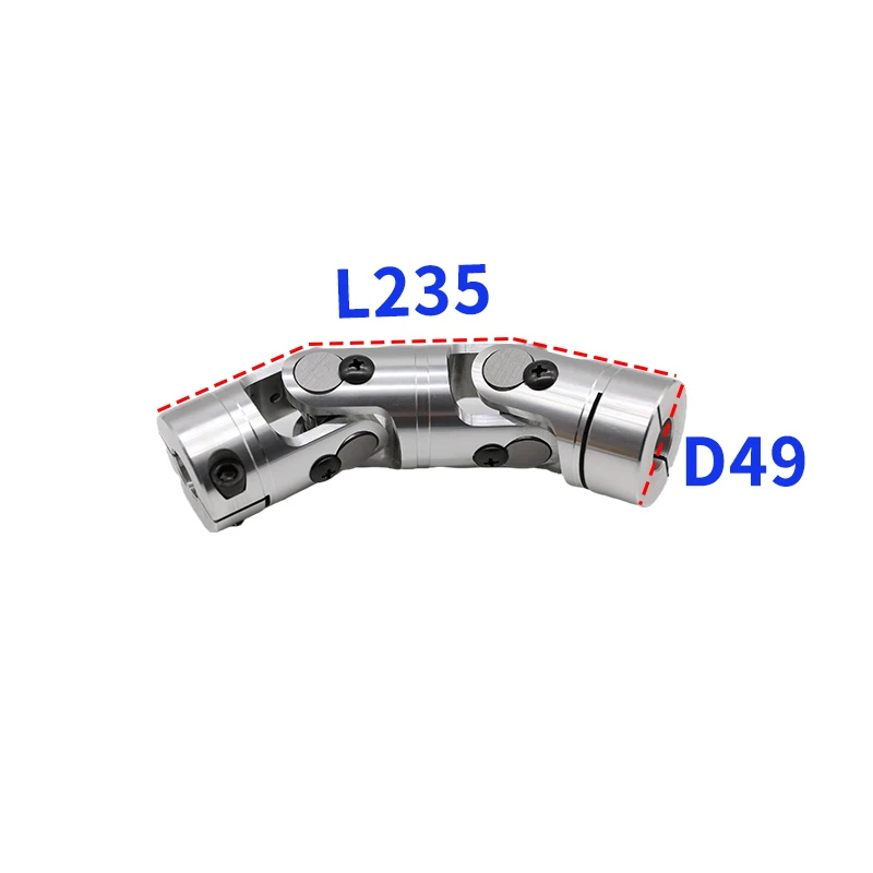 Универсальная муфта D49 L235 металлический карданный коннектор Прецизионная