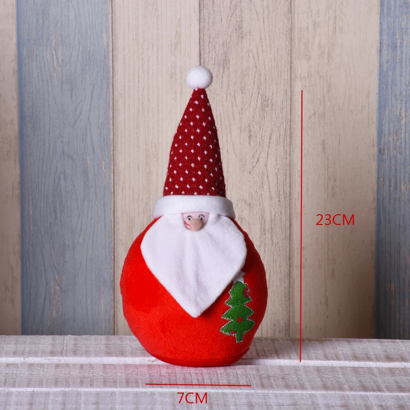 santa claus 261 Большие размеры Рождественские куклы выдвижной Санта-Клаус снеговик лося игрушки рождественские фигурки Рождественский подарок для ребенка красный орнамент с рождественской елкой - Цвет: santa claus 261