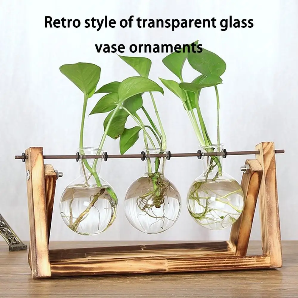 Скандинавские Ретро Стеклянные Вазы для гостиной стол Современное украшение